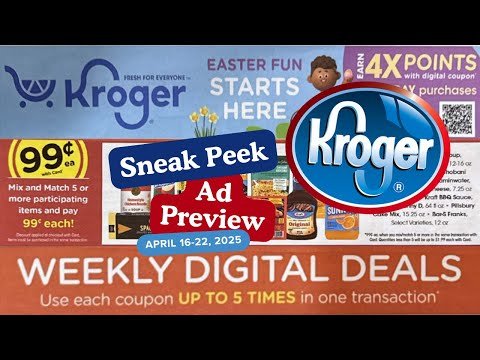 *$.99 SALE* Kroger Ad Preview for 4/16-4/22 | NEW Sales Week Including NEW Weekly Digitals