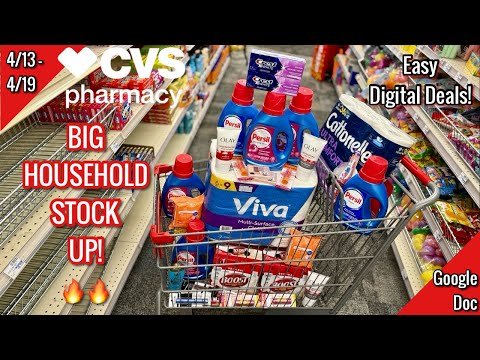 CVS Free & Cheap Coupon Deals & Haul |4/13 – 4/19| BIG Household STOCK UP!🔥 | Learn CVS Couponing