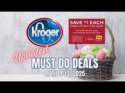 *SODA DEAL* Kroger UPDATED Must Do Deals for 4/9-4/15 | MEGA SALE, Personal Care Event, & MORE