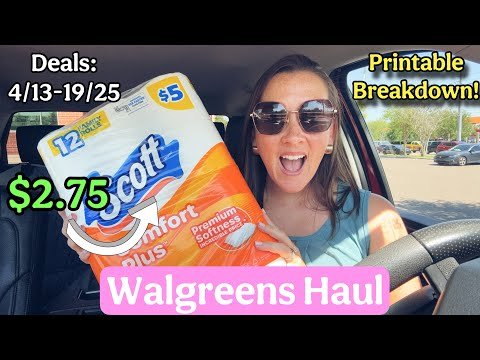 Walgreens Haul- All digital coupon deals! 4/13-19/25. Beginner Friendly Couponing!