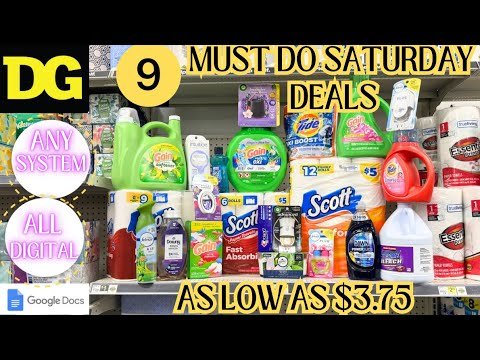 👏4/19 DOLLAR GENERAL ALL DIGITAL SATURDAY DEALS -9 DG Deals @ ANY SYSTEM STORE (AS LOW AS $3.75)