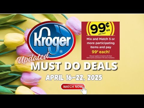 *Colgate & Kotex!* Kroger UPDATED (again) Must DO Deals for 4/16-4/22 | $.99 Sale, Digitals, & MORE