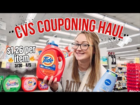 🔥 CVS couponing haul! (3/30-4/5) I scored everything for $1.26 per item!