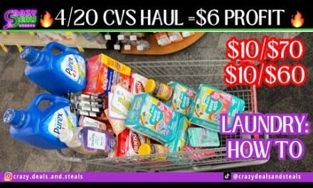 OMG🔥4/20 CVS HAUL $6 PROFIT👏 $10/$70 & $10/$60-LAUNDRY (HOW TO), Diapers, &MORE‼️ #cvsdeals #cvshaul