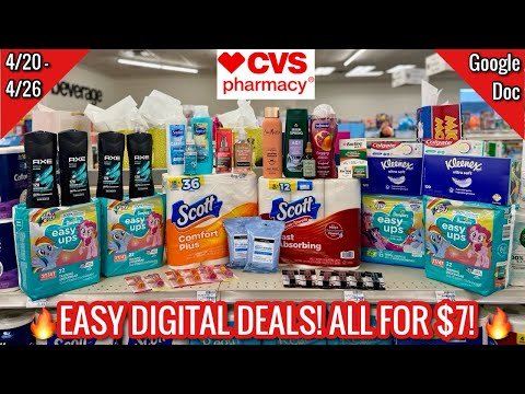 CVS Free & Cheap Digital Coupon Deals & Haul | 4/20 – 4/26|BIG BEAUTY STOCK UP!🔥|Learn CVS Couponing