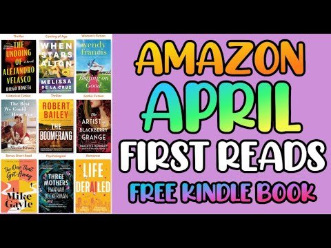 April Amazon First Reads || FREE Kindle Book || Book Freebie