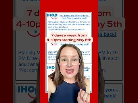 IHOP’s Kids Eat FREE is Back Starting May 5 🥞