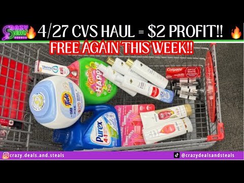 FREE🔥4/27 CVS HAUL=$2 PROFIT👏 $10/$70 + HAIR CARE G*ITCH & MORE ‼️CVS DEALS #cvsdeals #cvshaul