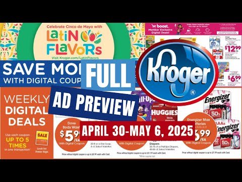 *FULL AD* Kroger Ad Preview for 4/30-5/6 | Cinco de Mayo, Mother’s Day, & Graduation Deals