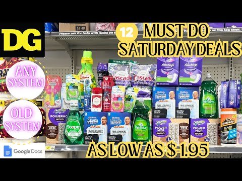 👏4/5 DOLLAR GENERAL SATURDAY DEALS -12 DG Deals @ ANY SYSTEM STORE -DG Couponing (AS LOW AS $1.95)!!