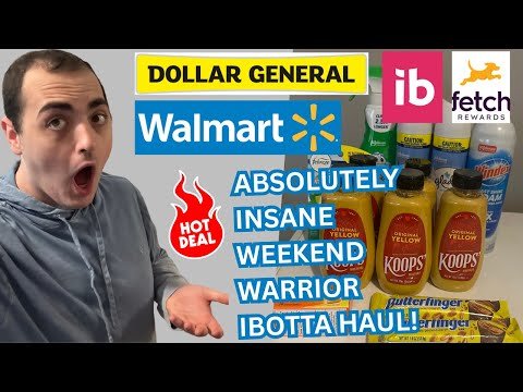 *PAID UNDER $2!* ~ ABSOLUTELY INSANE IBOTTA WEEKEND WARRIOR COUPONING HAUL~ DOLLAR GENERAL / WALMART