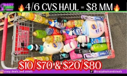 🔥OMG🔥4/6 CVS HAUL $8 PROFIT👏 $10/$70 & $20/$80- LAUNDRY CARE $0.24 CLEARANCE‼️ #cvsdeals #cvshaul