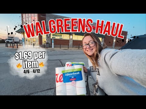 🔥 WALGREENS HAUL! (4/6-4/12) Cheap paper towels 😍 mascara, and shampoo! / Let's go couponing!!