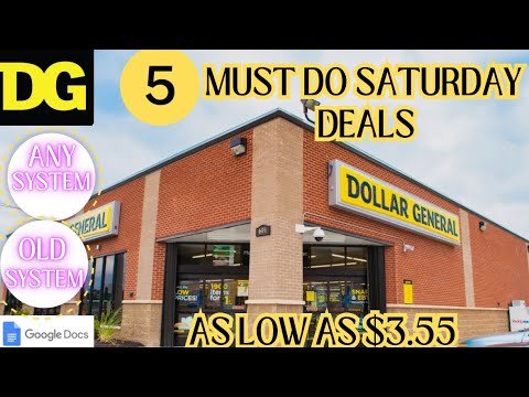 👏4/12 DOLLAR GENERAL ALL DIGITAL SATURDAY DEALS -5 DG Deals @ ANY SYSTEM STORE (AS LOW AS $3.55)