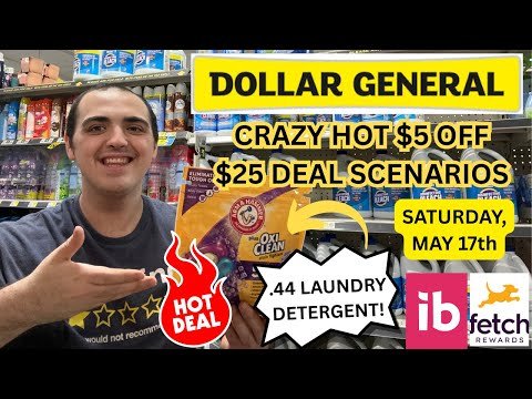 .44 LAUNDRY DETERGENT + OTHER CRAZY HOT DEALS AT DOLLAR GENERAL! ~ $5 OFF $25 SCENARIOS — 5/17/25
