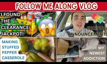 I FOUND THE CLEARANCE JACKPOT! ~ EXCITING ANNOUNCEMENT ~ MY NEW ADDICTION ~ STUFFED PEPPER CASSEROLE