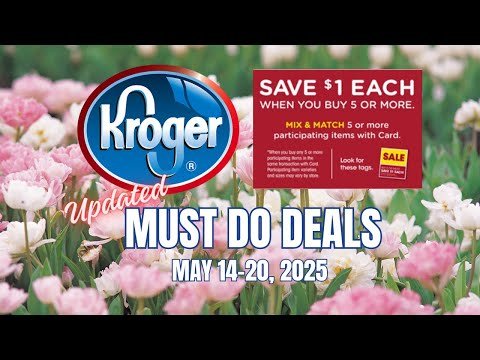*CRAZY DEALS* Kroger UPDATED Must Do Deals for 4/14-4/20 | MEGA SALE, Weekly Digitals, & MORE