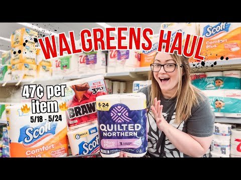 $5 Walgreens Haul!! (5/18-5/24) | Such great deals 😍 Stocking up on paper products!