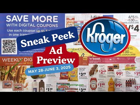 *NEW SALE* Kroger Ad Preview for 5/28-6/3 | 5x Digitals, Boost Memeber Coupons, & NEW Weekly Digital