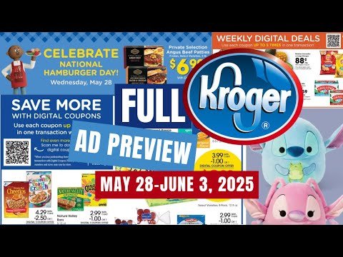 *FULL AD* Kroger Ad Preview for 5/28-6/1 | NEW 5x Digital Coupon Sale, Weekly Digitals, & MORE