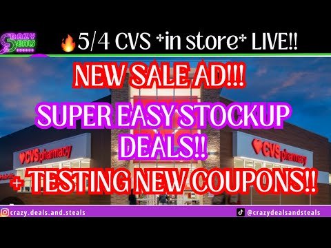 ‼️5/4 CVS *in store* LIVE!! Super EASY CVS Deals- Free & Cheap + TESTING NEW COUPONS! 5/4 CVS HAUL‼️