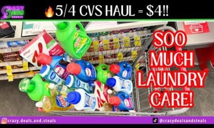 🔥5/4 CVS HAUL=$4 TOTAL👏 $10/$70 X2 + SOOO MUCH LAUNDRY CARE ‼️CVS DEALS #cvsdeals #cvshaul