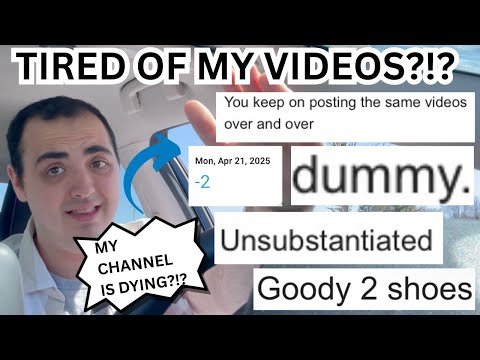TIRED OF MY VIDEOS?!? ~ MY CHANNEL IS DYING?!? ~ WHAT IS HAPPENING WITH MY CHANNEL