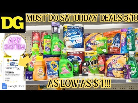👏5/10 DOLLAR GENERAL SATURDAY DEALS @ ANY SYSTEM STORE! EASY LAUNDRY STOCKUP (AS LOW AS $4)🏃‍♀️🏃‍♀️