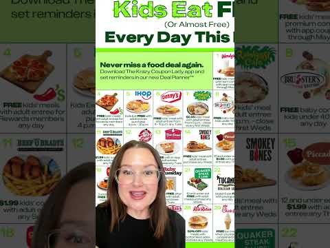 Kid’s Eat Free (Or Almost Free) in May