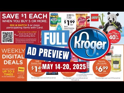 *FULL AD* Kroger Ad Preview for 5/14-5/20 | MEGA SALE, New Weekly Digitals, & MORE