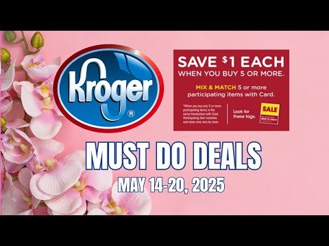 *MEGA SALE* Kroger MUST DO Deals for 4/14-4/20 | Buy 5 Save $1 Each, Weekly Digitals, & MORE