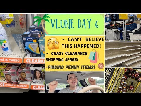 CAN’T BELIEVE THIS HAPPENED! ~ CRAZY CLEARANCE SHOPPING SPREE! ~ FINDING PENNY ITEMS ~ VLUNE DAY 6