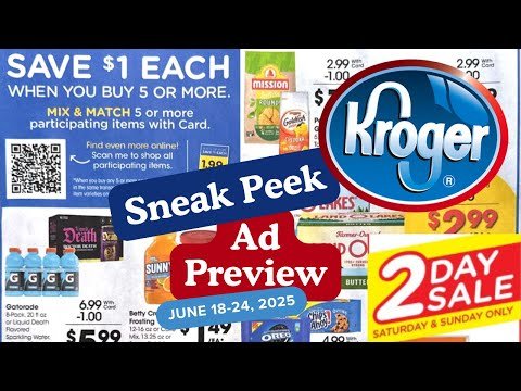 *MEGA SALE* Kroger Ad Preview for 6/18-6/24 | NEW Mega Sale, Weekly Digitals, Buy 2 Save $10, & MORE