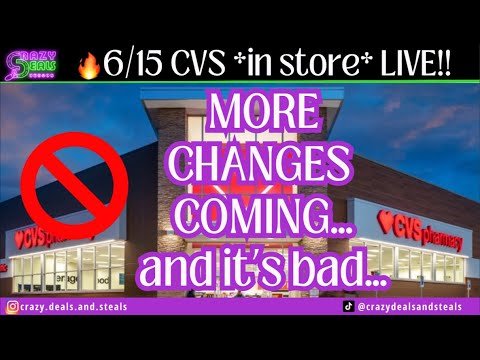 6/15 CVS *in store* LIVE! MORE CHANGES COMING TO CVS.. & IT’S NOT LOOKING GOOD! Let’s Talk- CVS Haul