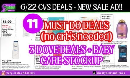 🔥6/22 CVS 11 MUST DO DEALS🎉NO CRT’S NEEDED! + BABY CARE & DOVE STOCKUP #cvsdeals