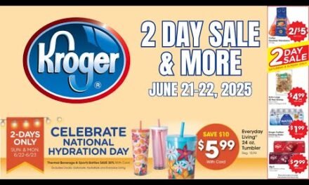 Kroger’s 2 Day ONLY Sale for 6/22-6/23 | + BONUS 2 Day National Hydration Day Celebration