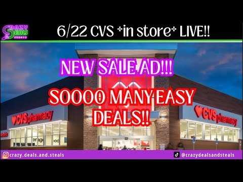 6/22 CVS *in store* LIVE!!! SUPER EASY CVS DEALS THIS WEEK! New Sale Ad & CHEAP DOVE!!