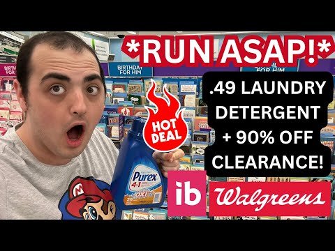*RUN ASAP!* ~ .49 LAUNDRY DETERGENT / 90% OFF CLEARANCE FINDS AT WALGREENS!