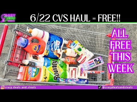 🔥6/22 CVS HAUL👏 FREE CVS HAUL ($3/$15 CRT) & CVS DIGITAL/PRINTABLE DEALS‼️ #cvsdeals #cvshaul