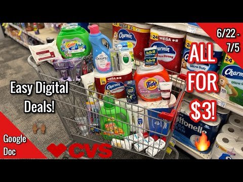 CVS Free, Cheap & Money Maker Coupon Deals & Haul | EASY FREEBIES!🔥| 6/22 – 7/5| Learn CVS Couponing