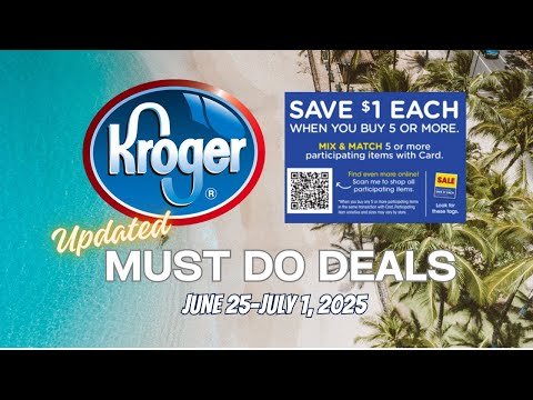 *FREEBIE* Kroger UPDATED Must Do Deals for 6/25-7/1 | 4x Fuel Points, FREE BBQ Sauce, Mega, & MORE