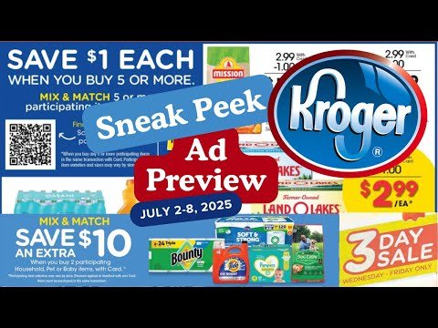 *3 Day Sale* Kroger Ad Preview for 7/2-7/8 | MEGA SALE, Weekly Digitals, 4th of July Deals & MORE