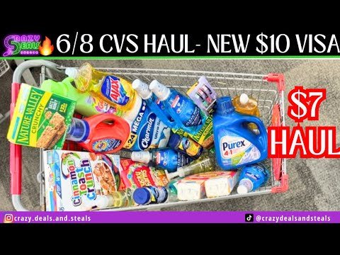 🔥6/8 CVS HAUL👏 LAUNDRY STOCK UP, FOOD, ORAL CARE‼️6/8 CVS Couponing #cvsdeals #cvshaul