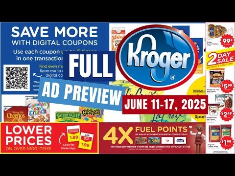 *FULL AD* Kroger Ad Preview for 6/11-6/17 | 2 DAY SALE, 5x Digitals, Weekly Digitals, & MORE
