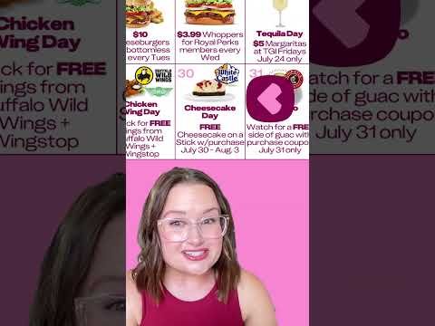 🍕 Cheap Eats ALL MONTH! 🍔 July Food Freebies & Deals