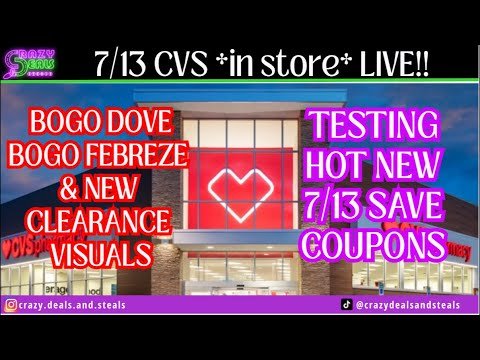 7/13 CVS *in store* LIVE!!! Testing NEW 7/13 SAVE COUPONS! 7/13 CVS Couponing & Haul #cvsdeals