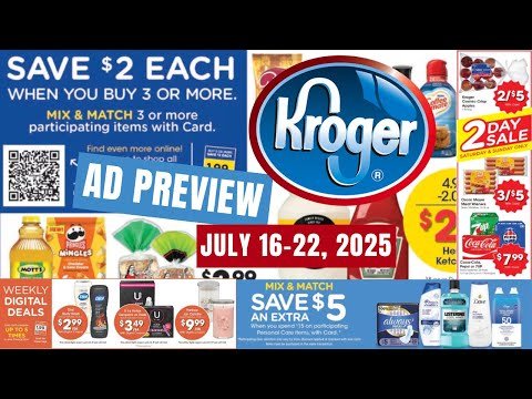 Kroger FULL Ad Preview for 7/16-7/22 | Mega Sale, Weekly Digitals, Personal Care, & 2 Day Sale