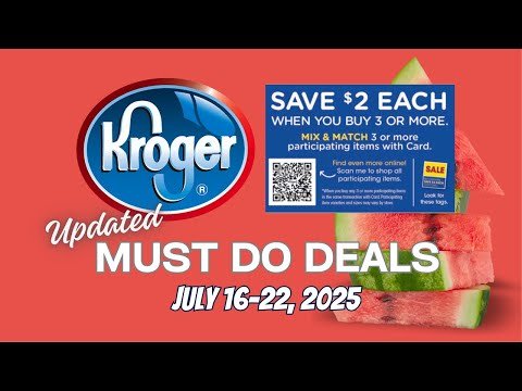 *FREEBIES* Kroger UPDATED Must Do Deals for 7/16-7/22 | MEGA SALE, Weekly Digitals, & MORE
