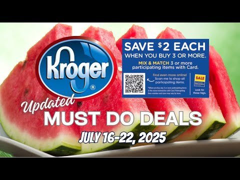 *FREEBIE ALERT* Kroger UPDATED Must Do Deals for 7/16-7/22 | MEGA SALE, Weekly Digitals, & MORE