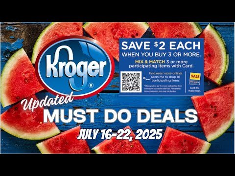 *FREEBIE* Kroger UPDATED Must Do Deals for 7/16-7/22 | RUN Weekly Digital Deals, Mega Sale, & MORE